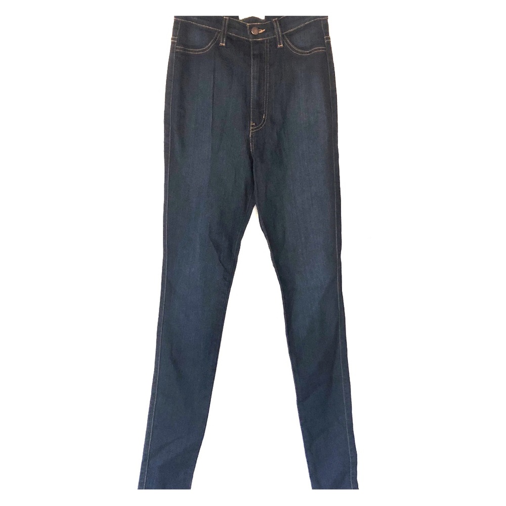 Super High-Rise Dark Blue MIU Vibrant Skinny Jeans